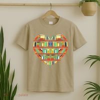 Love Books Heart T-Shirt thumb 2
