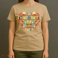 Love Books Heart T-Shirt thumb 4
