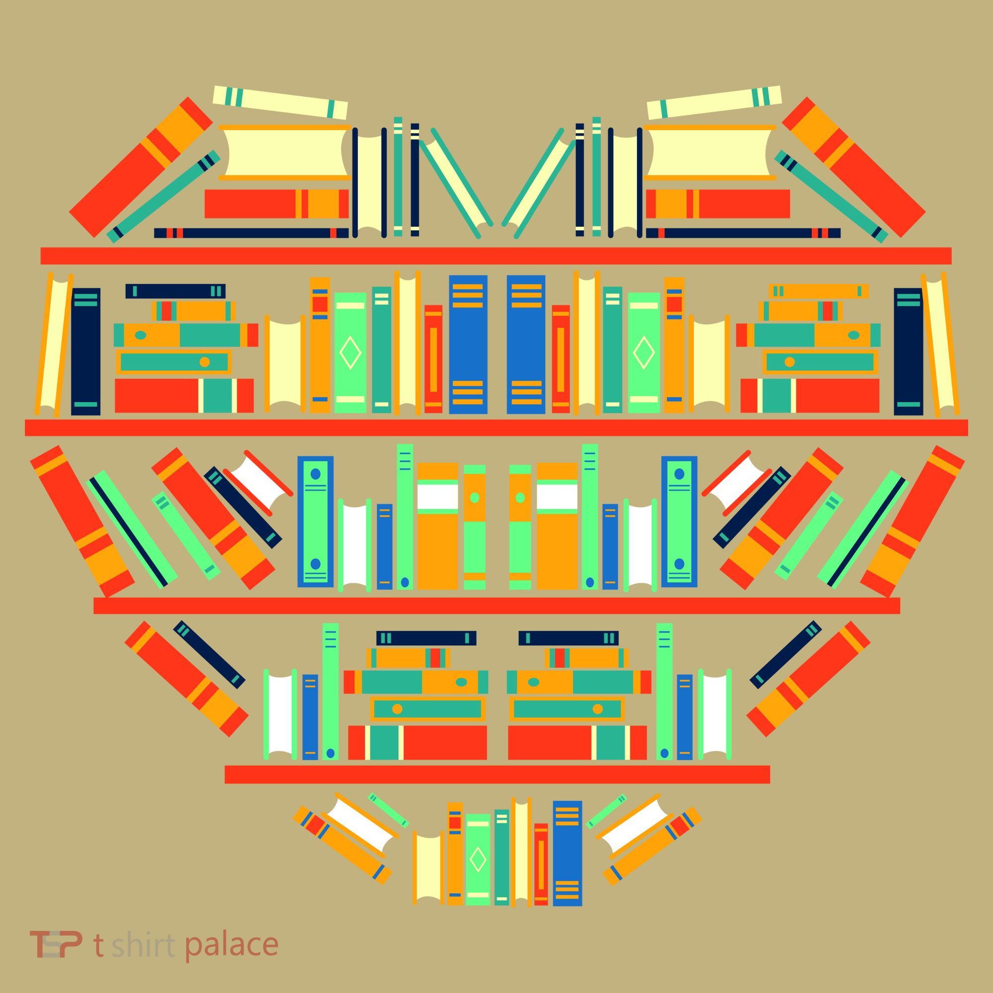 Love Books Heart Polo