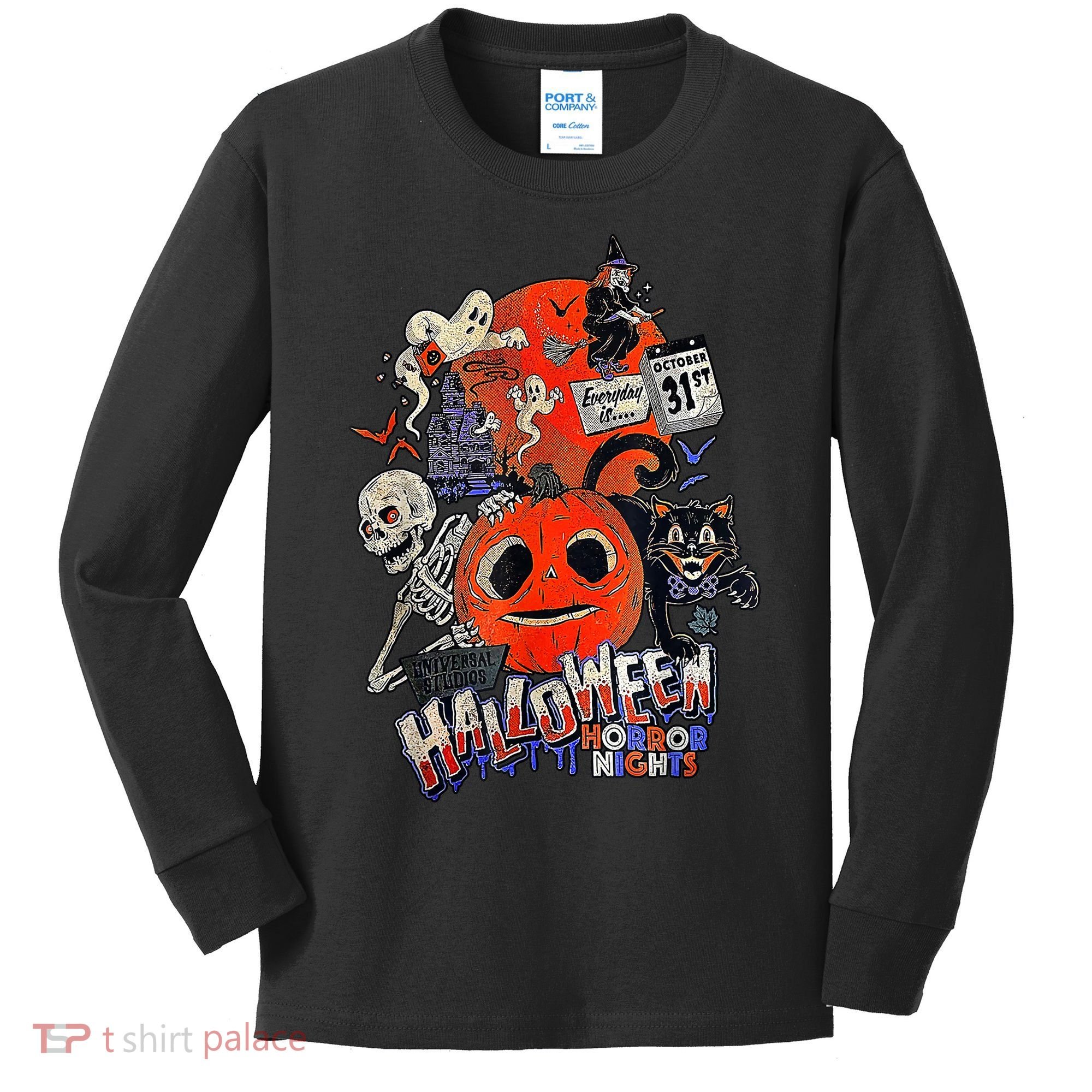Lil Boo Halloween Horror Nights Every Is October 31St Kids Long Sleeve Shirt