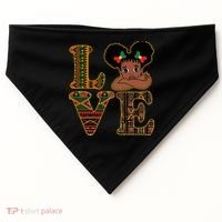 Love Black History Month Cute Pride USA-Made Doggie Bandana thumb 0