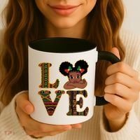 Love Black History Month Cute Pride Coffee Mug thumb 3