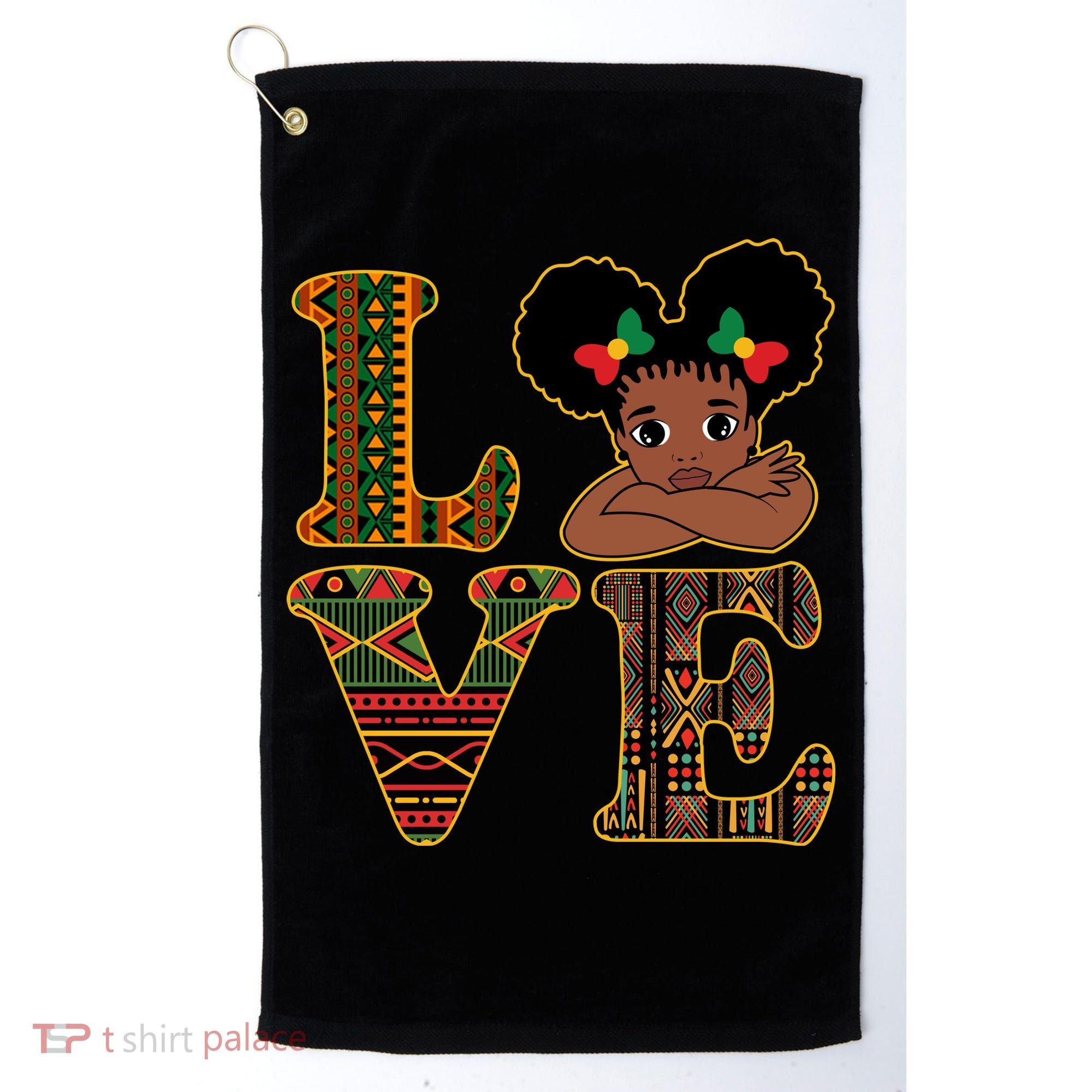 Love Black History Month Cute Pride Golf Towel