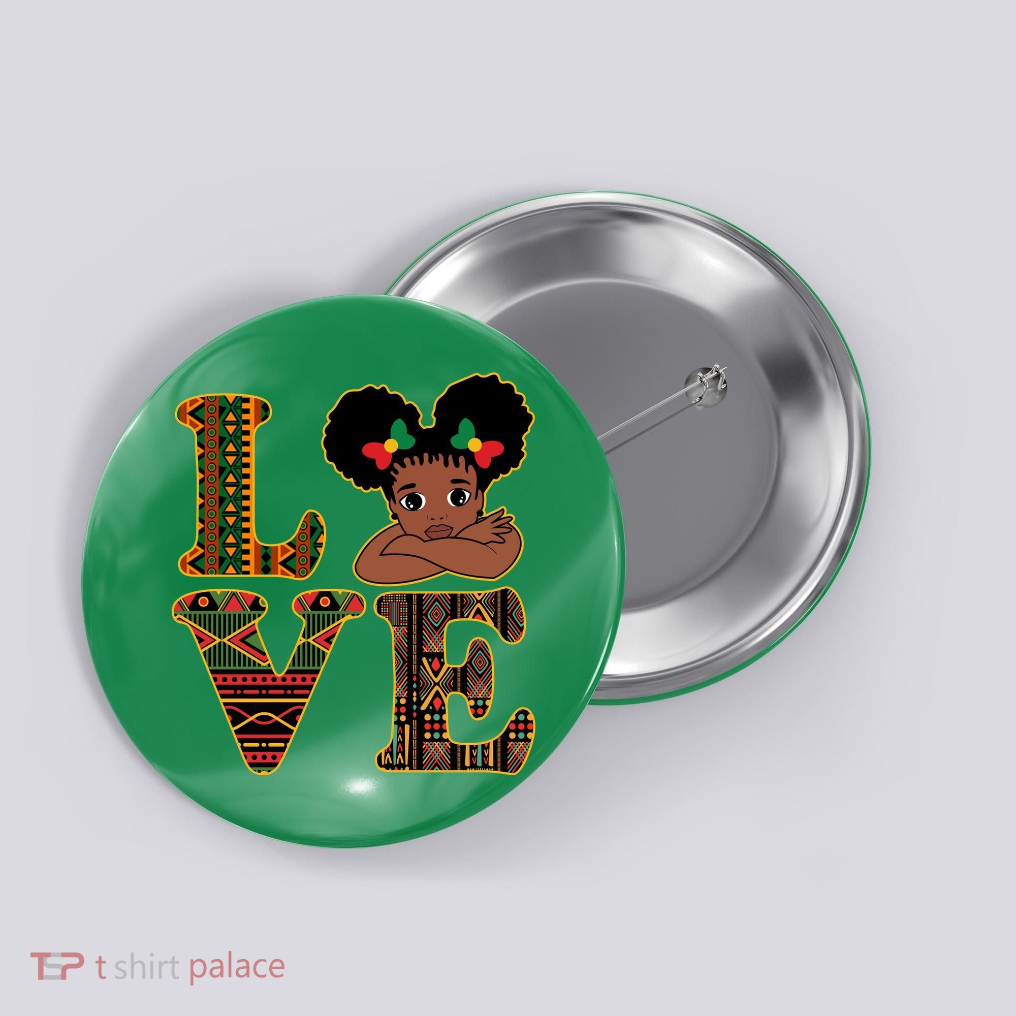 Love Black History Month Cute Pride Button