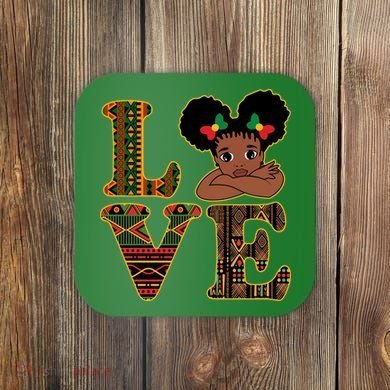 Love Black History Month Cute Pride Coaster