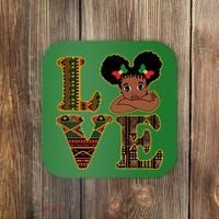 Love Black History Month Cute Pride Coaster thumb 0