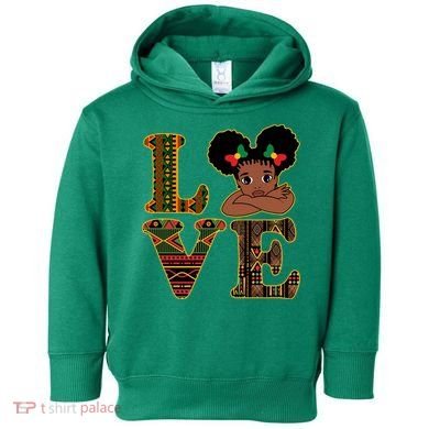 Love Black History Month Cute Pride Toddler Hoodie