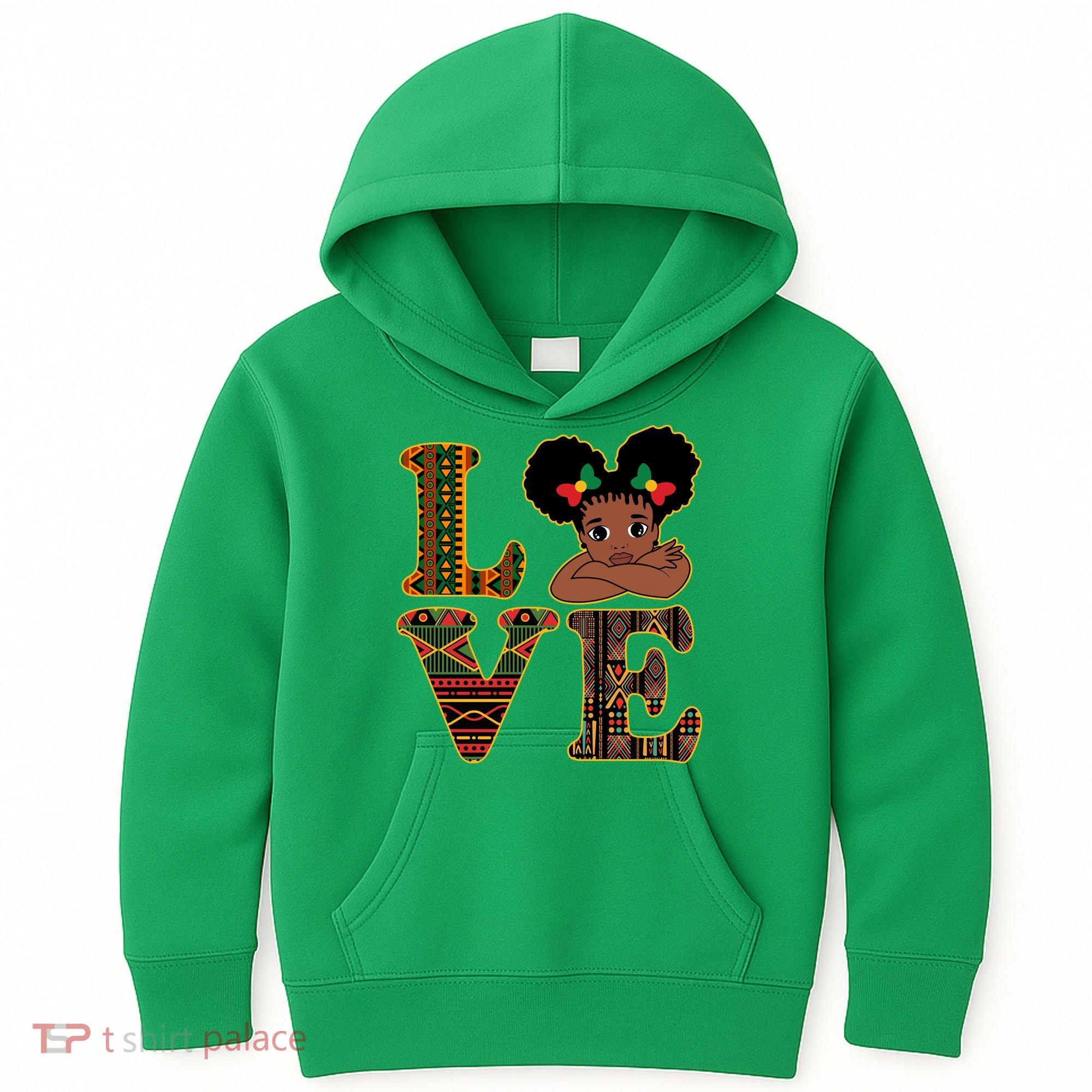 Love Black History Month Cute Pride Kids Hoodie