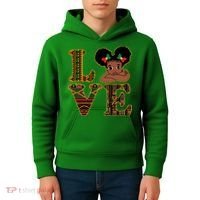 Love Black History Month Cute Pride Kids Hoodie thumb 4