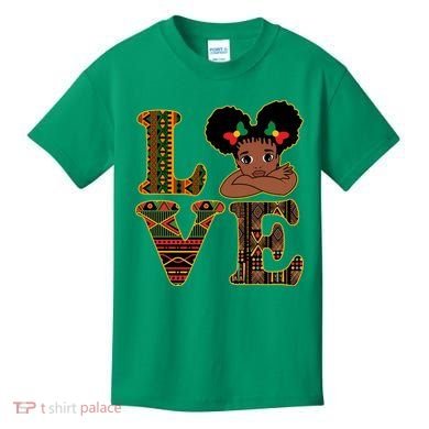 Love Black History Month Cute Pride Kids T-Shirt