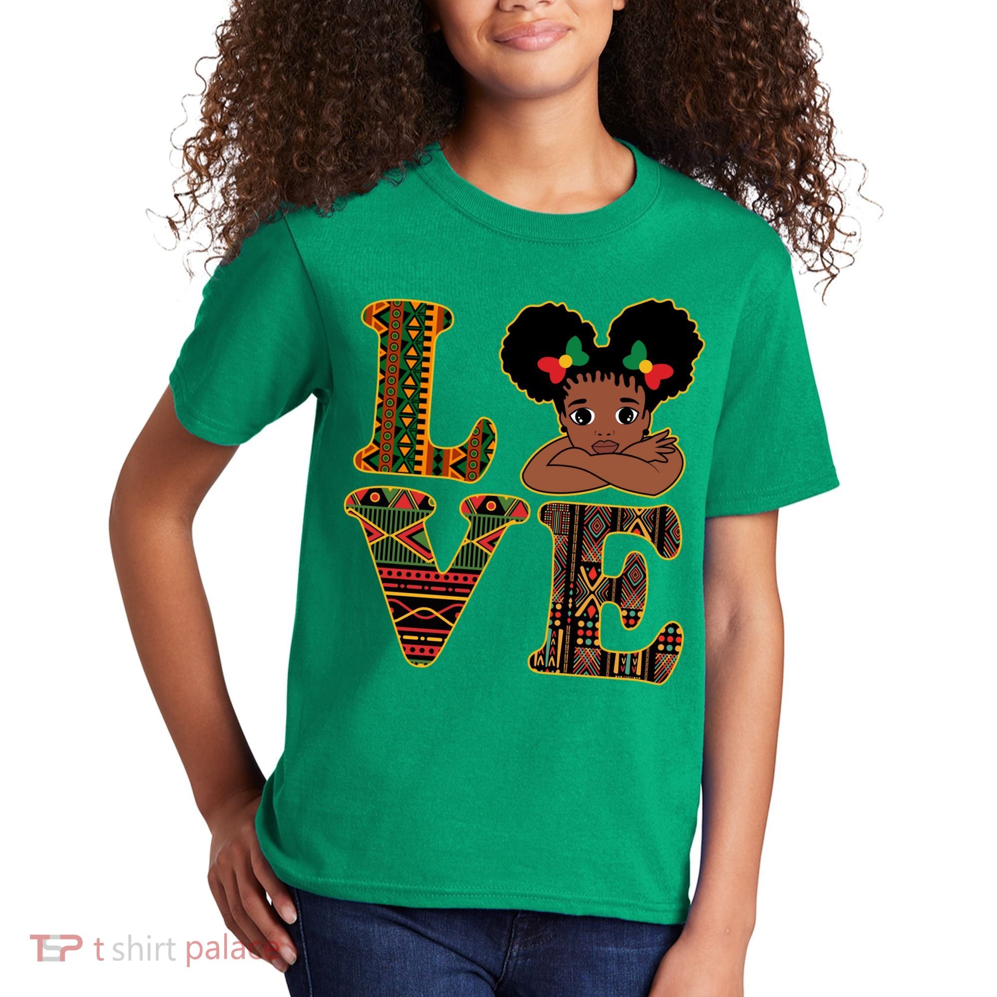 Love Black History Month Cute Pride Kids T-Shirt