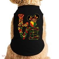 Love Black History Month Strong African Doggie Tank thumb 0