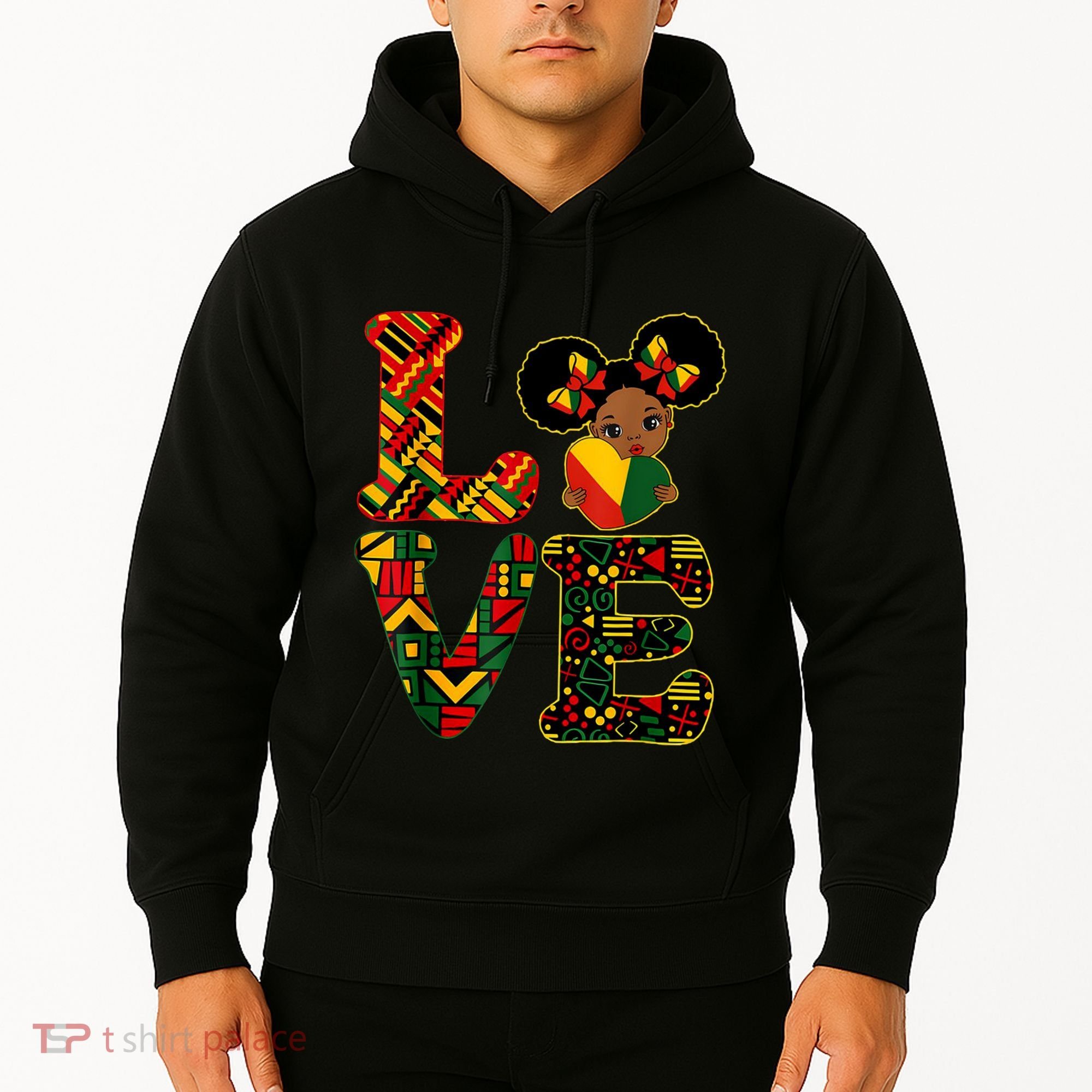 Love Black History Month Strong African Hoodie