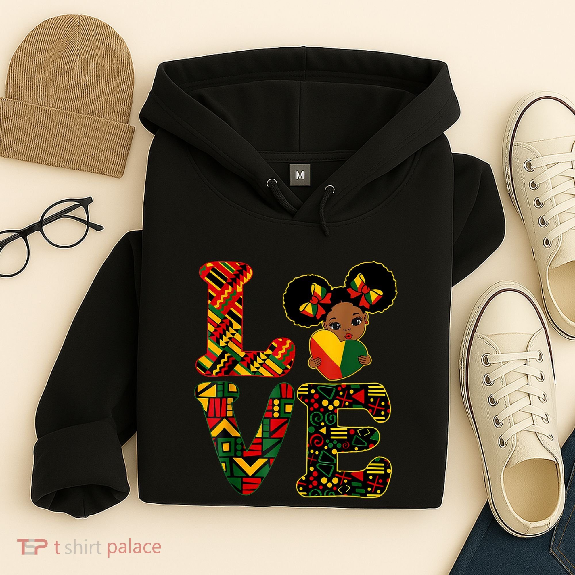 Love Black History Month Strong African Hoodie