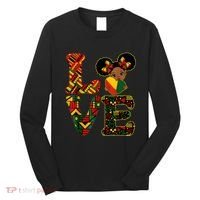 Love Black History Month Strong African Long Sleeve Shirt thumb 0