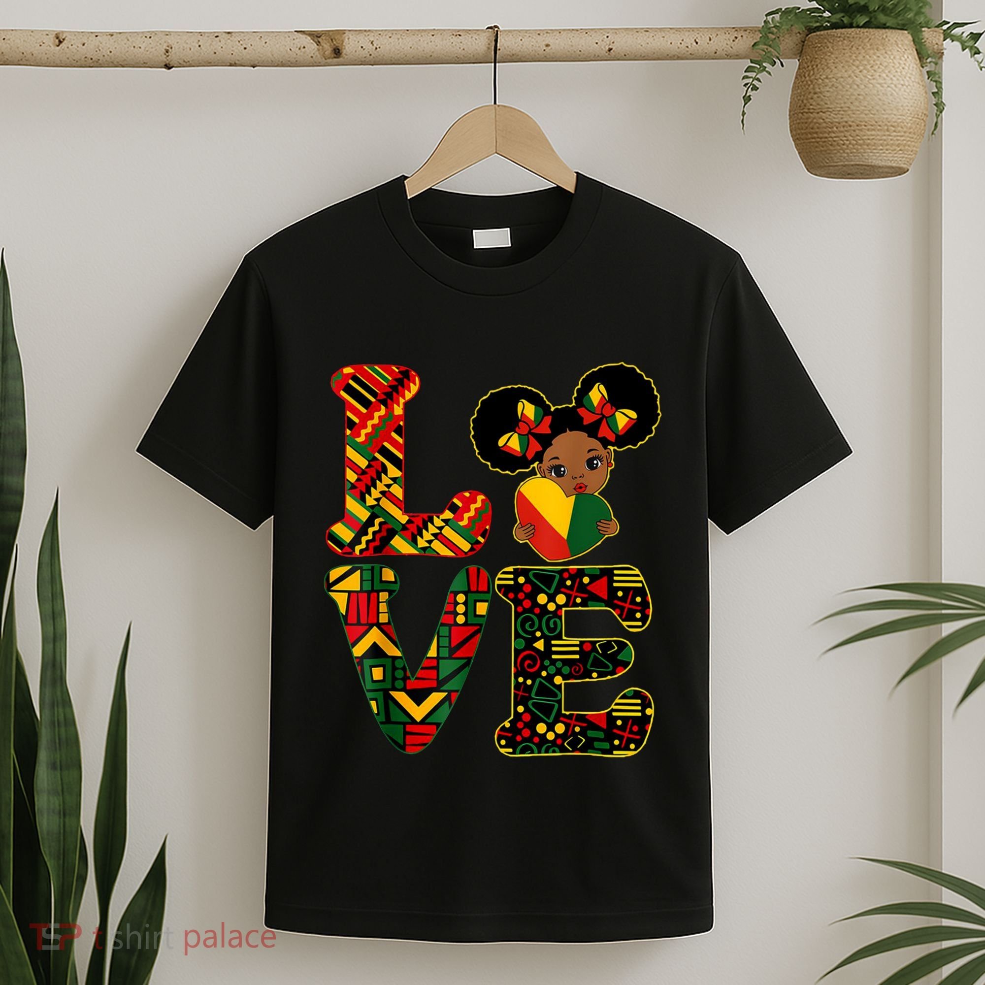 Love Black History Month Strong African T-Shirt