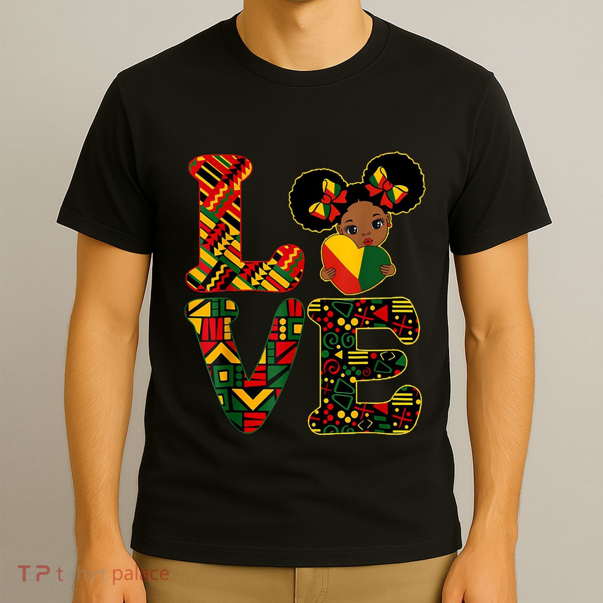 Love Black History Month Strong African T-Shirt