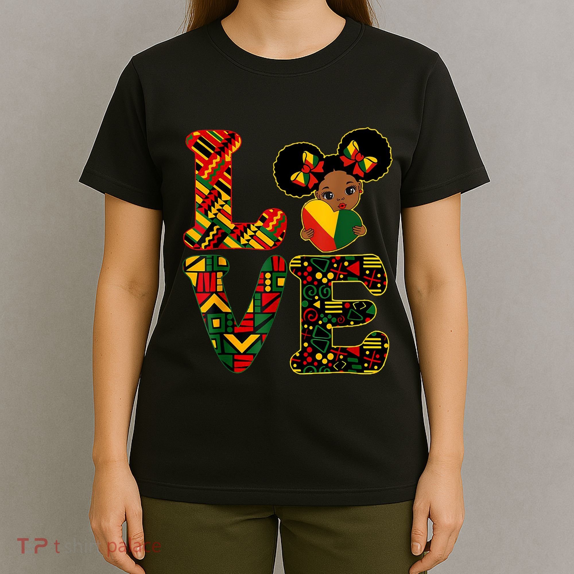 Love Black History Month Strong African T-Shirt