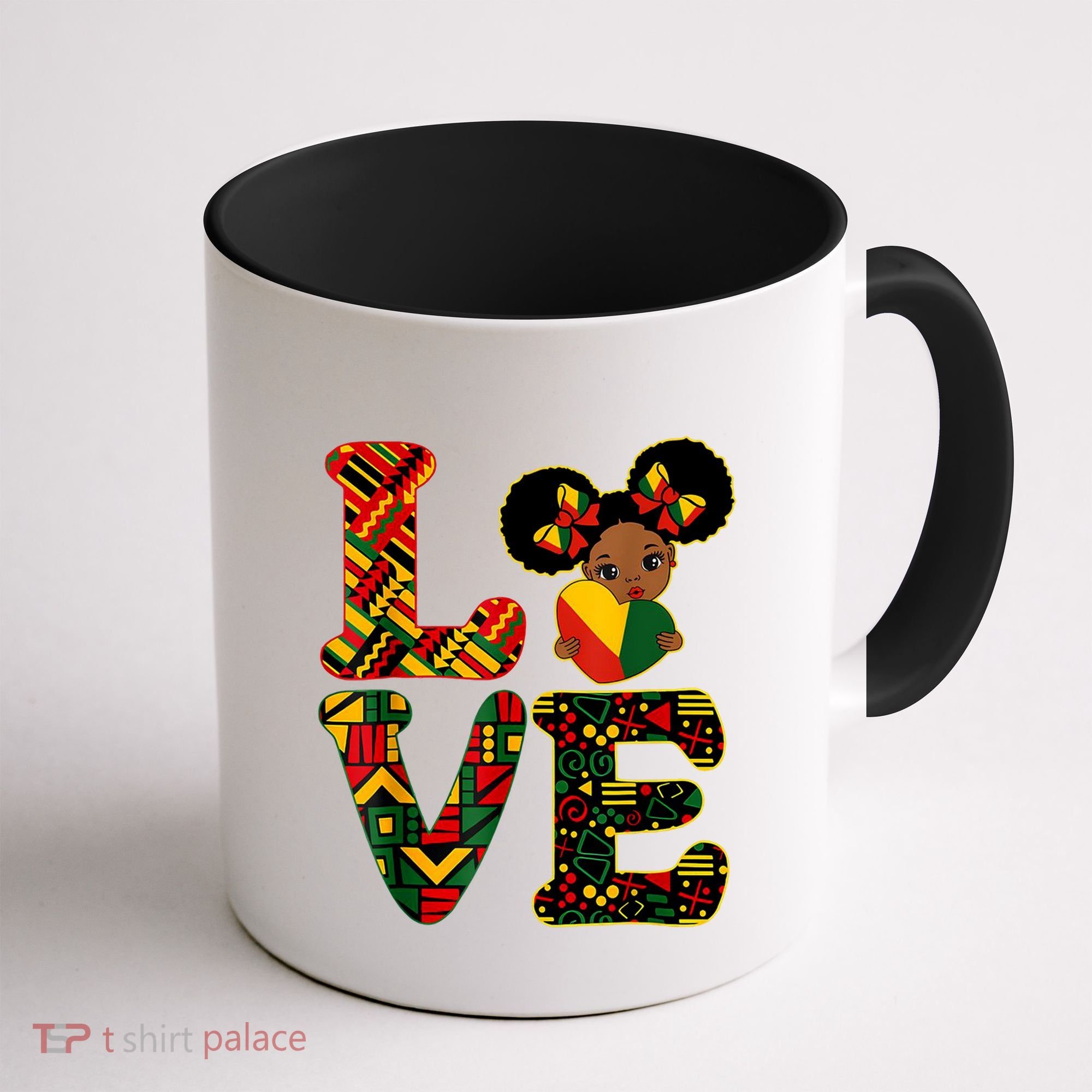 Love Black History Month Strong African Coffee Mug