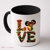 Love Black History Month Strong African Coffee Mug thumb 0