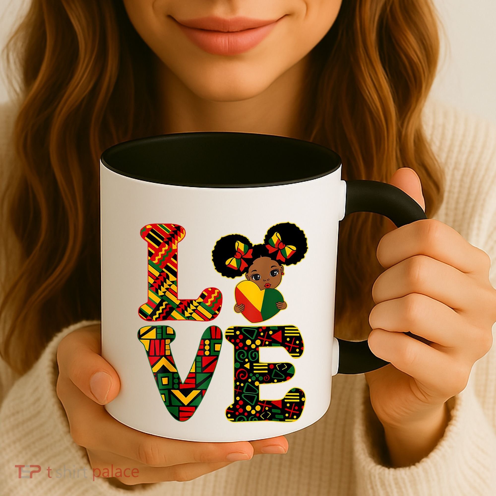 Love Black History Month Strong African Coffee Mug