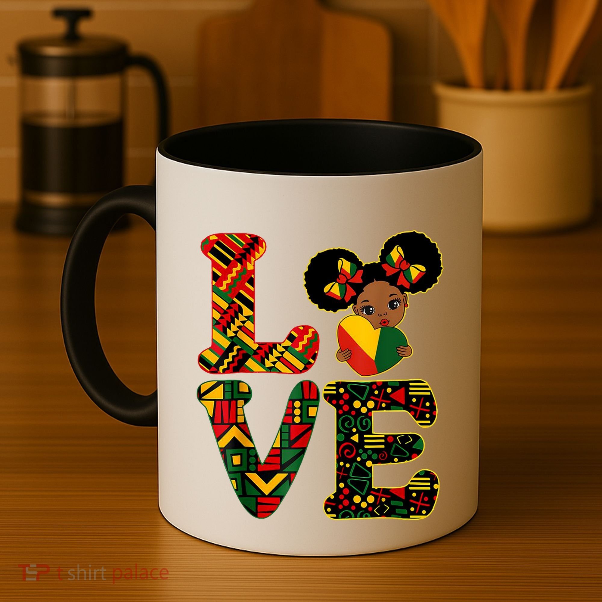 Love Black History Month Strong African Coffee Mug