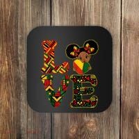 Love Black History Month Strong African Coaster thumb 0