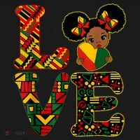 Love Black History Month Strong African Women's Hoodie thumb 2