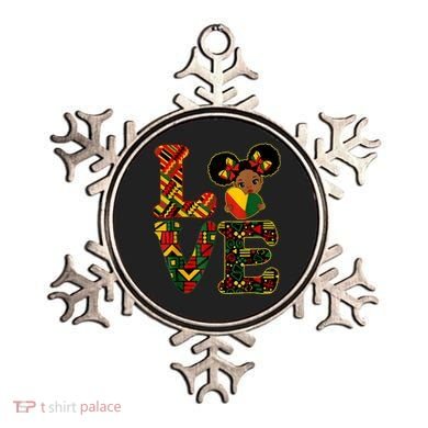 Love Black History Month Strong African Ornament
