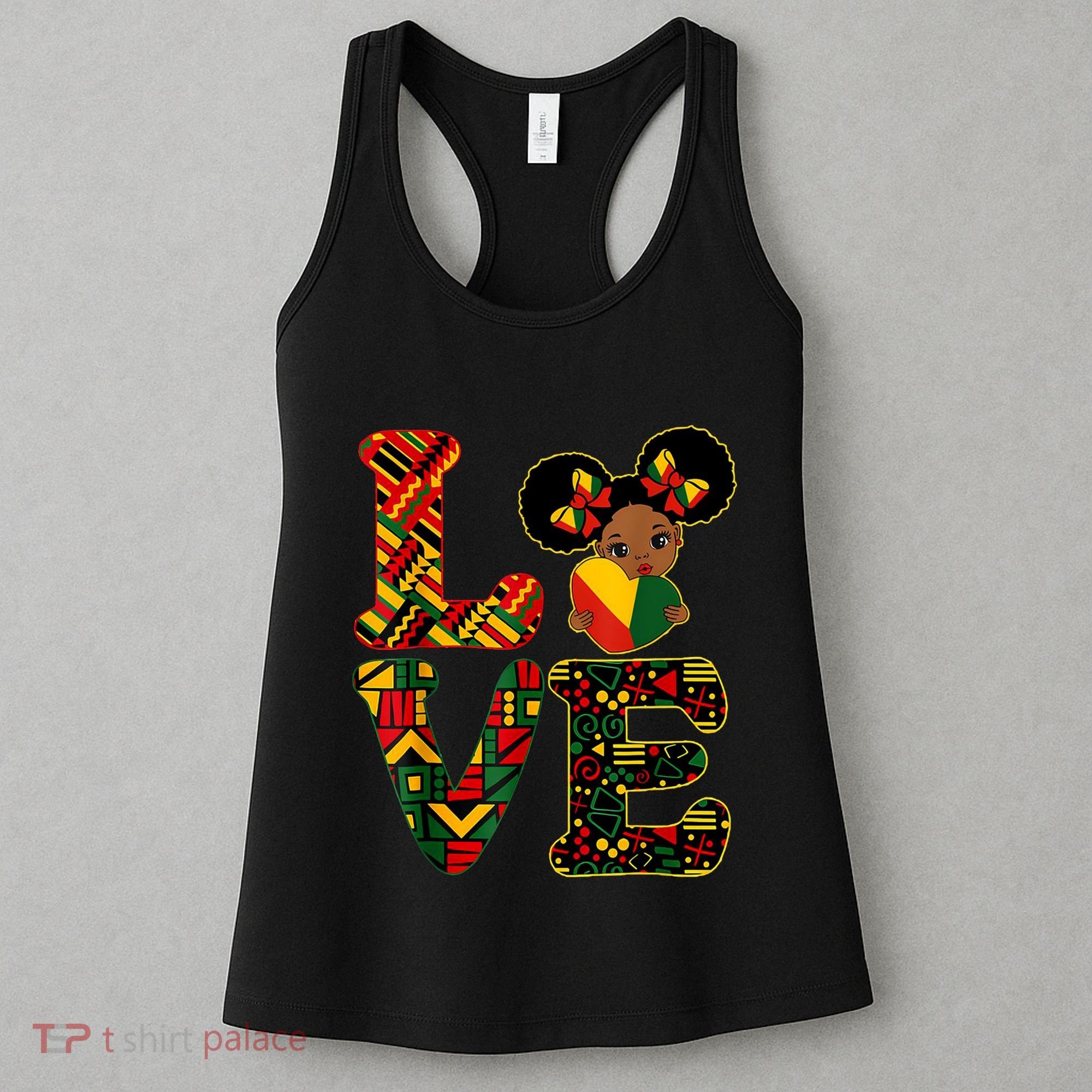 Love Black History Month Strong African Women's Tank Top
