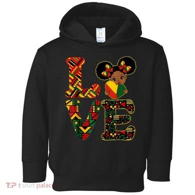 Love Black History Month Strong African Toddler Hoodie