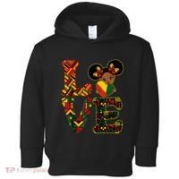 Love Black History Month Strong African Toddler Hoodie thumb 0