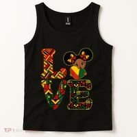 Love Black History Month Strong African Tank Top thumb 2