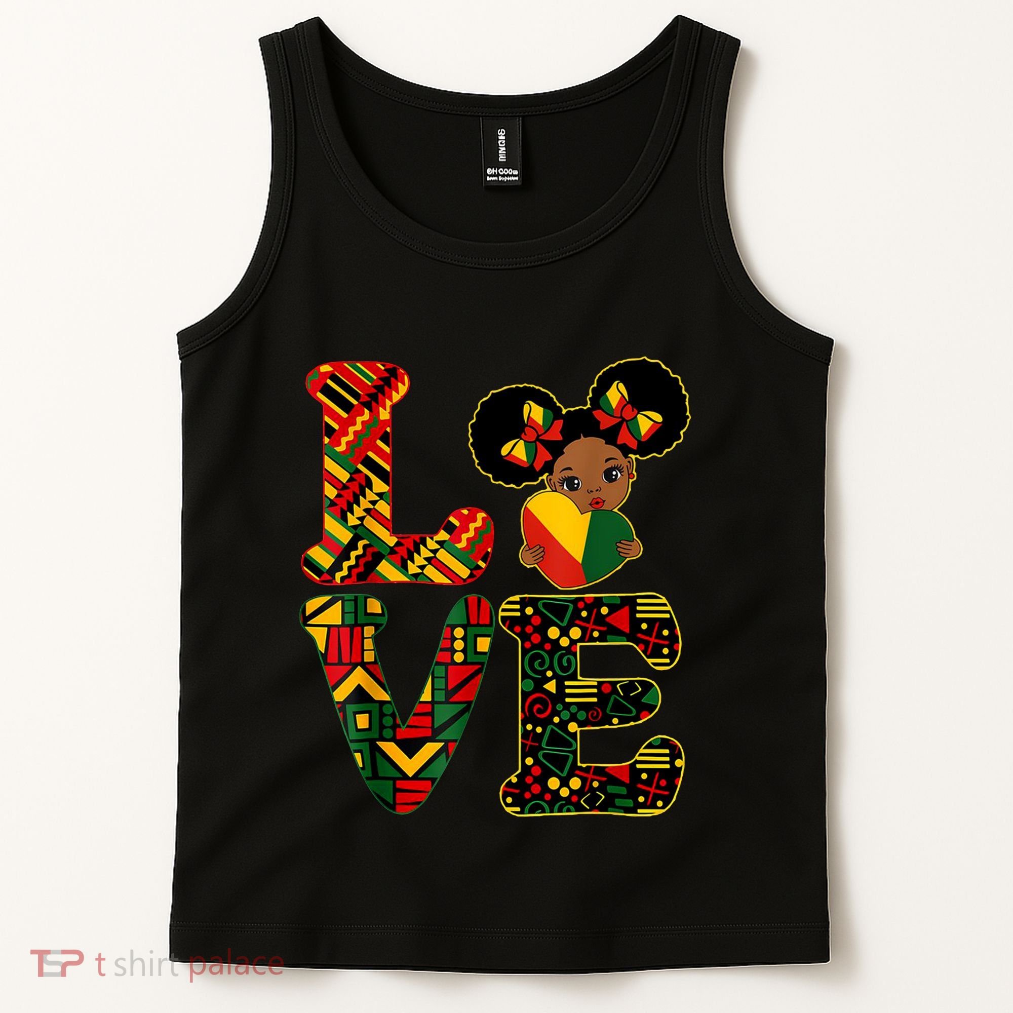 Love Black History Month Strong African Tank Top