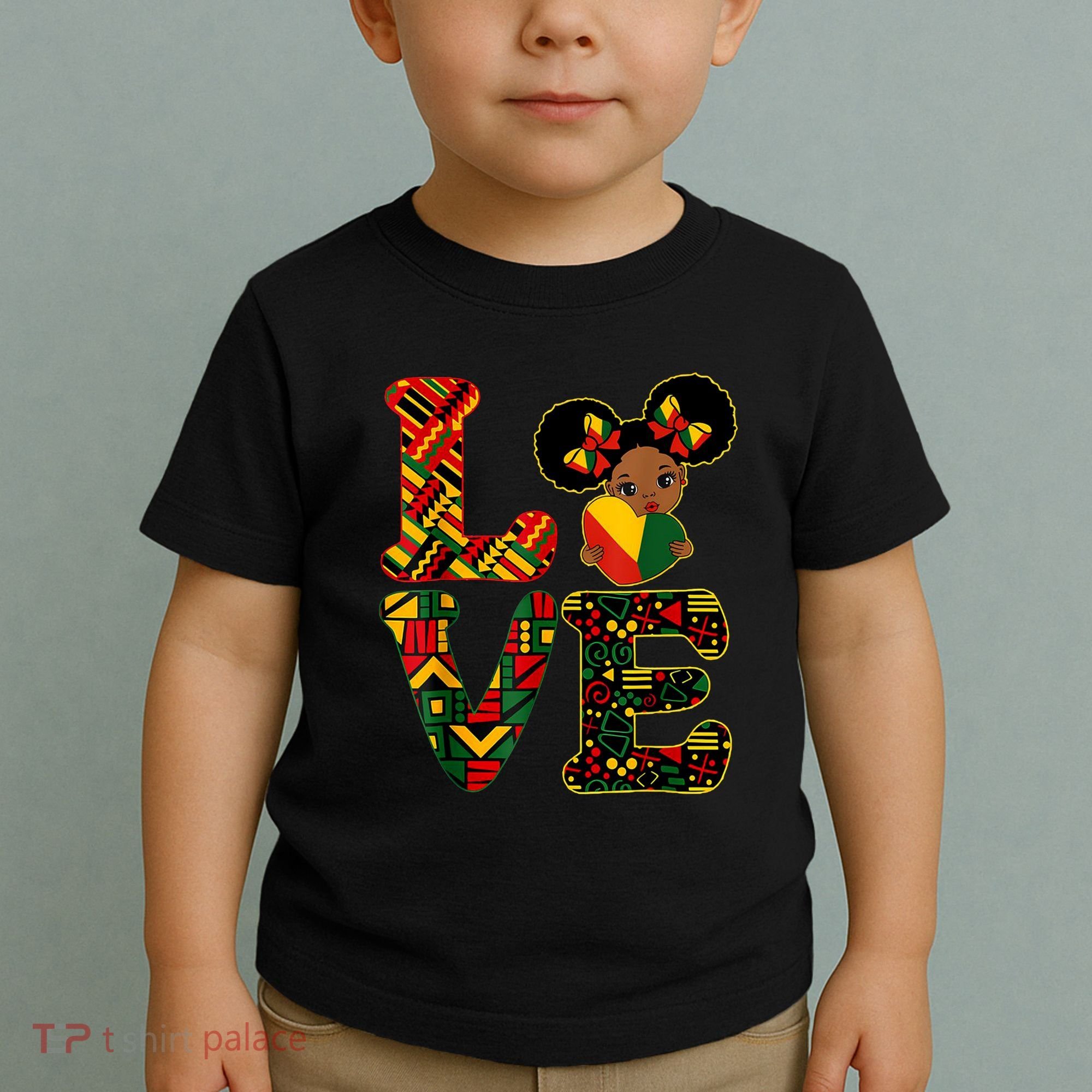Love Black History Month Strong African Toddler T-Shirt
