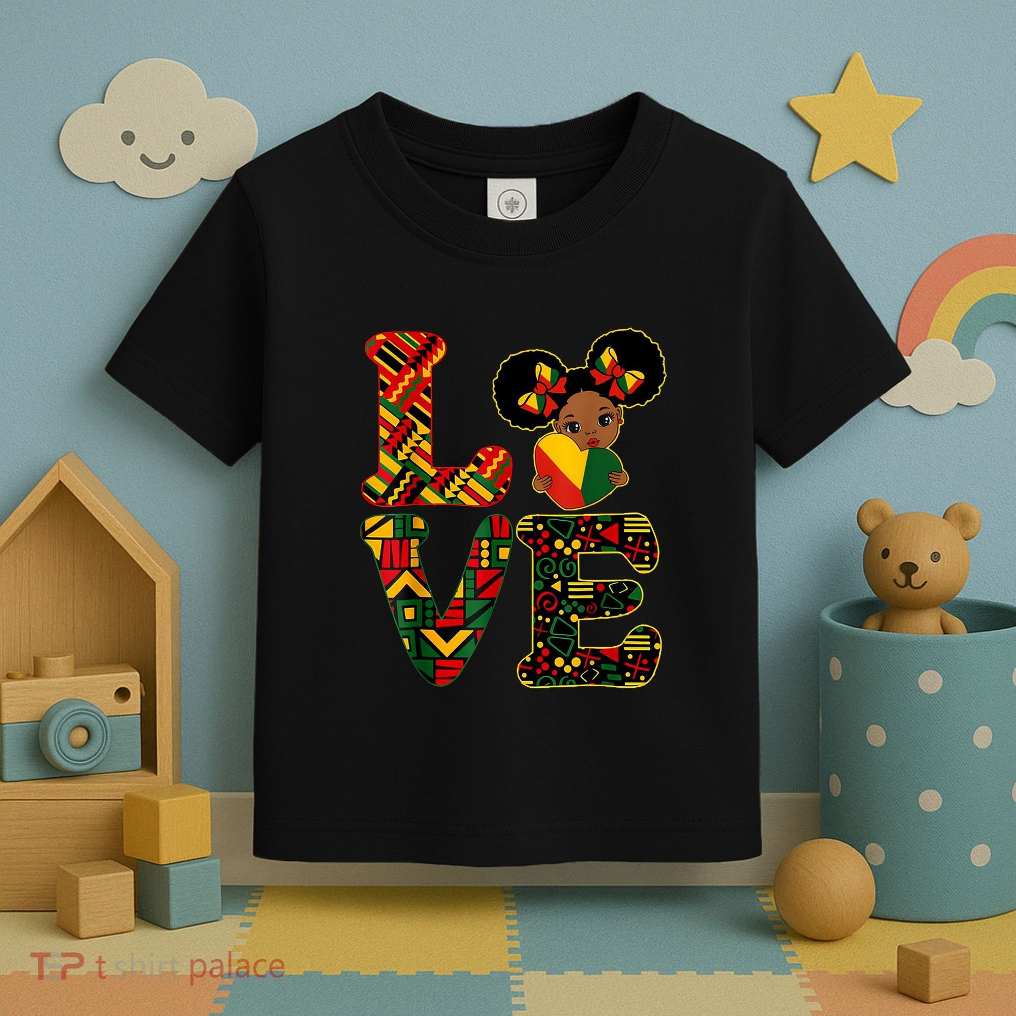 Love Black History Month Strong African Toddler T-Shirt
