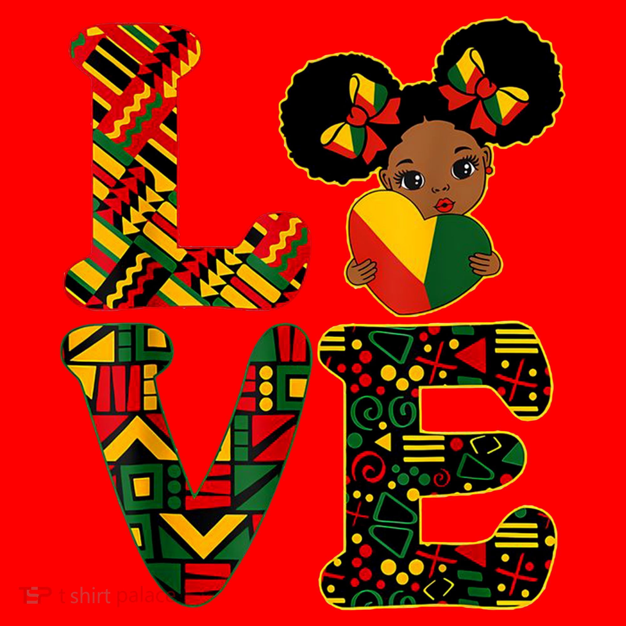 Love Black History Month Strong African Santa Hat