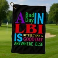 LBI Long Beach Island Good Day Golf Towel thumb 1