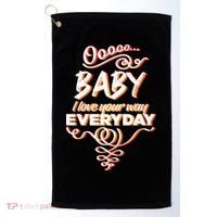 LyricLyfe Baby I Love Your Way By Peter Frampton Golf Towel thumb 0