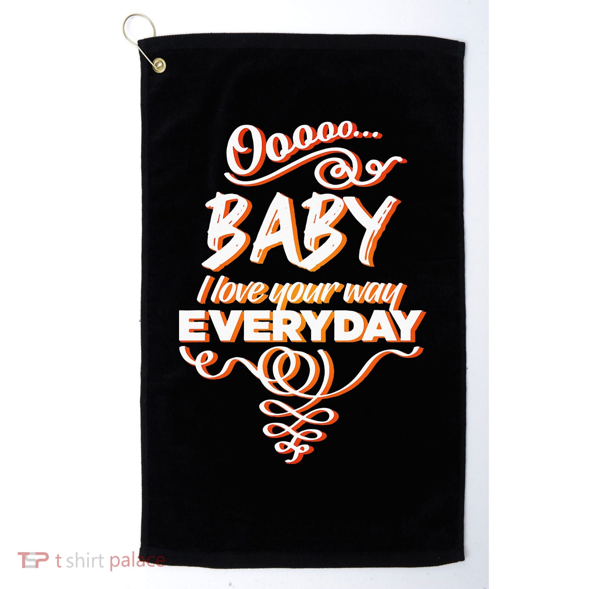LyricLyfe Baby I Love Your Way By Peter Frampton Golf Towel
