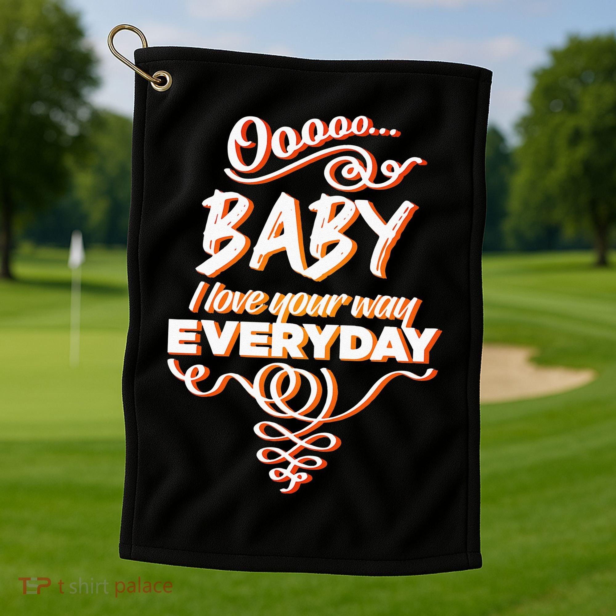 LyricLyfe Baby I Love Your Way By Peter Frampton Golf Towel