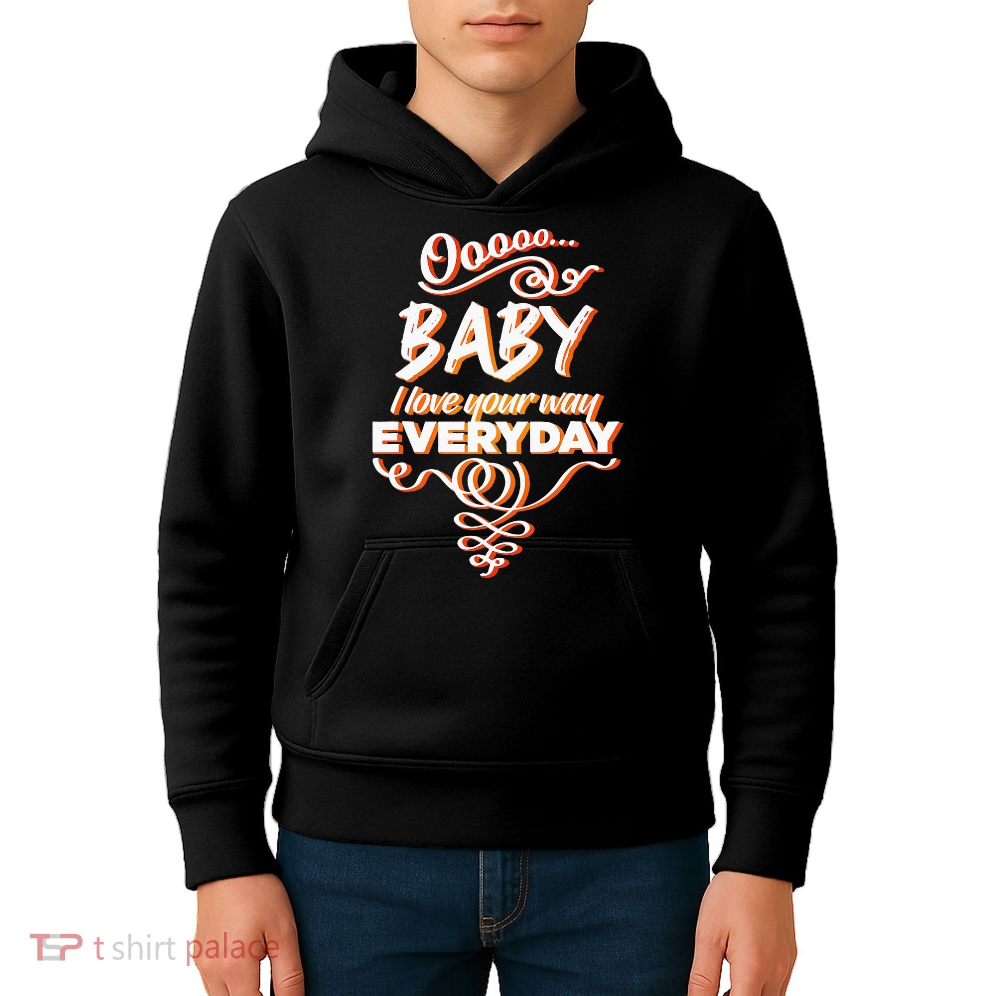 LyricLyfe Baby I Love Your Way By Peter Frampton Kids Hoodie