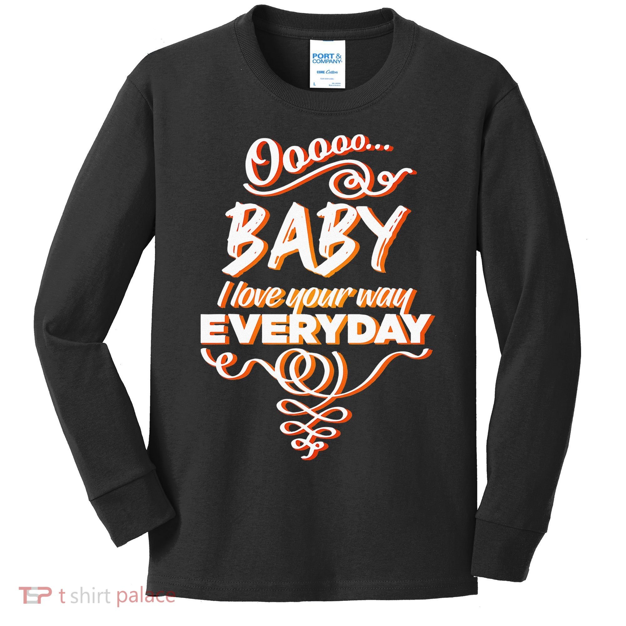 LyricLyfe Baby I Love Your Way By Peter Frampton Kids Long Sleeve Shirt