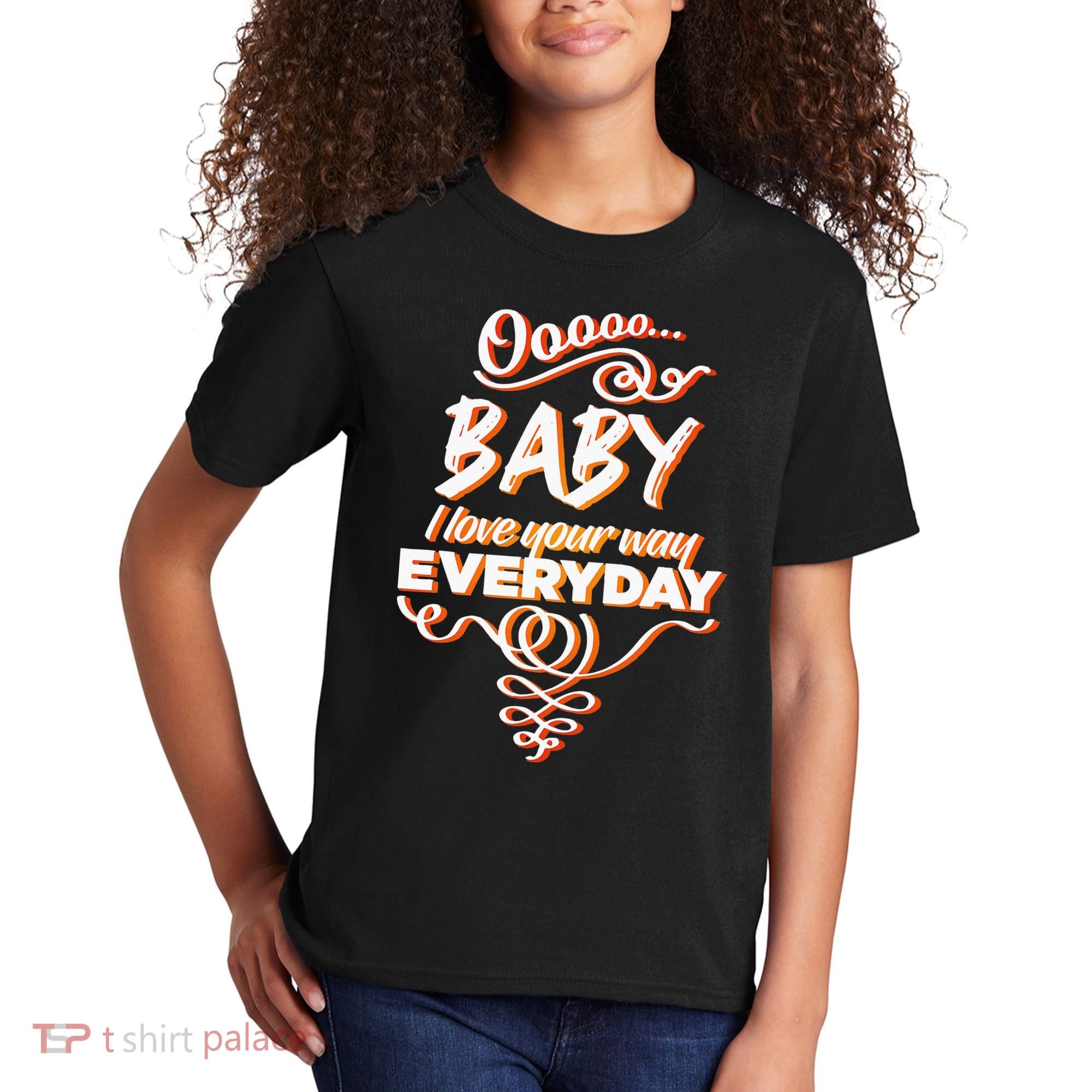 LyricLyfe Baby I Love Your Way By Peter Frampton Kids T-Shirt