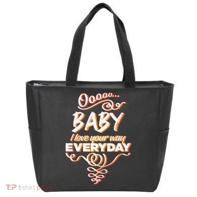 LyricLyfe Baby I Love Your Way By Peter Frampton Tote Bag
