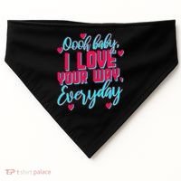 LyricLyfe BABY I LOVE YOUR WAY BY PETER FRAMPTON USA-Made Doggie Bandana thumb 0