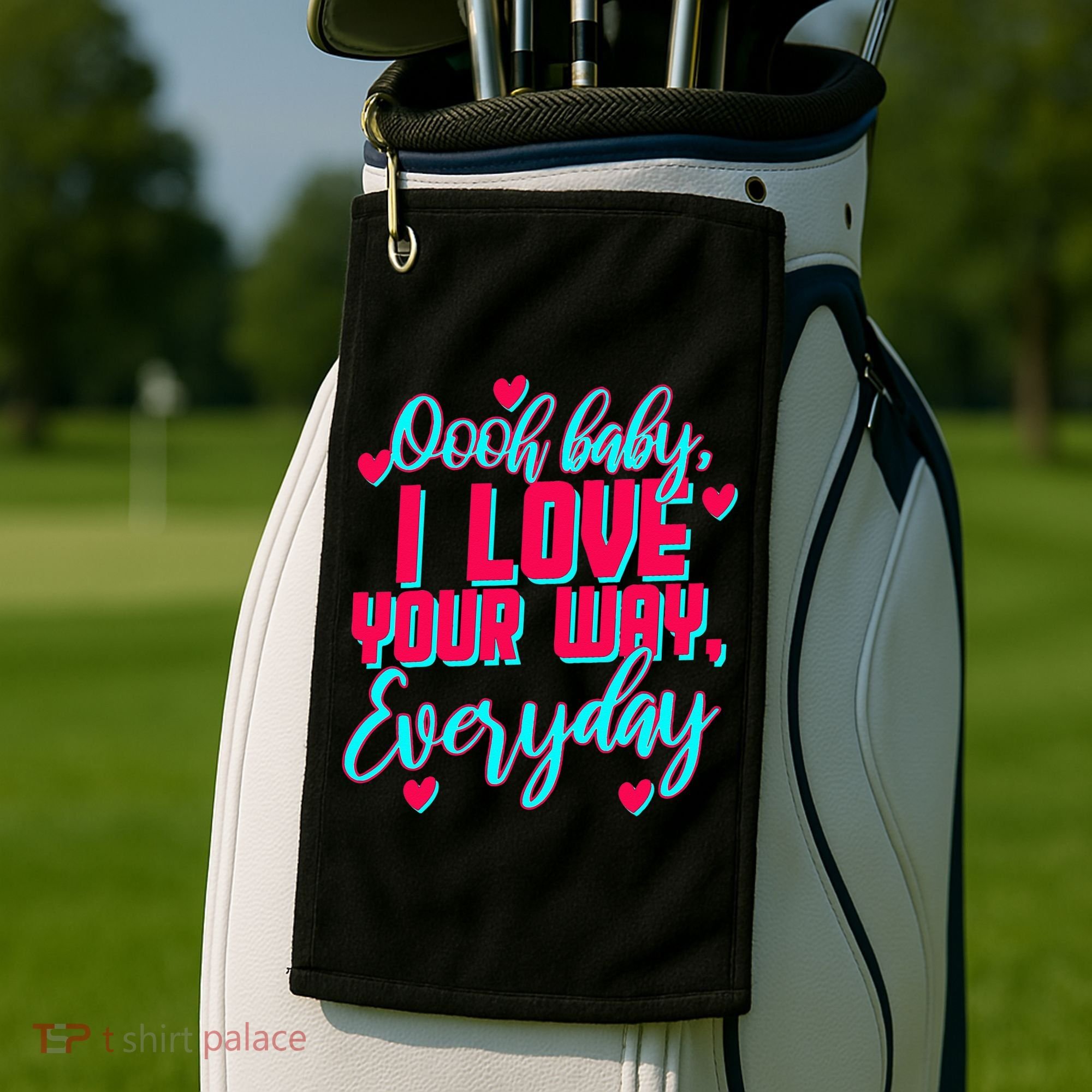 LyricLyfe BABY I LOVE YOUR WAY BY PETER FRAMPTON Golf Towel
