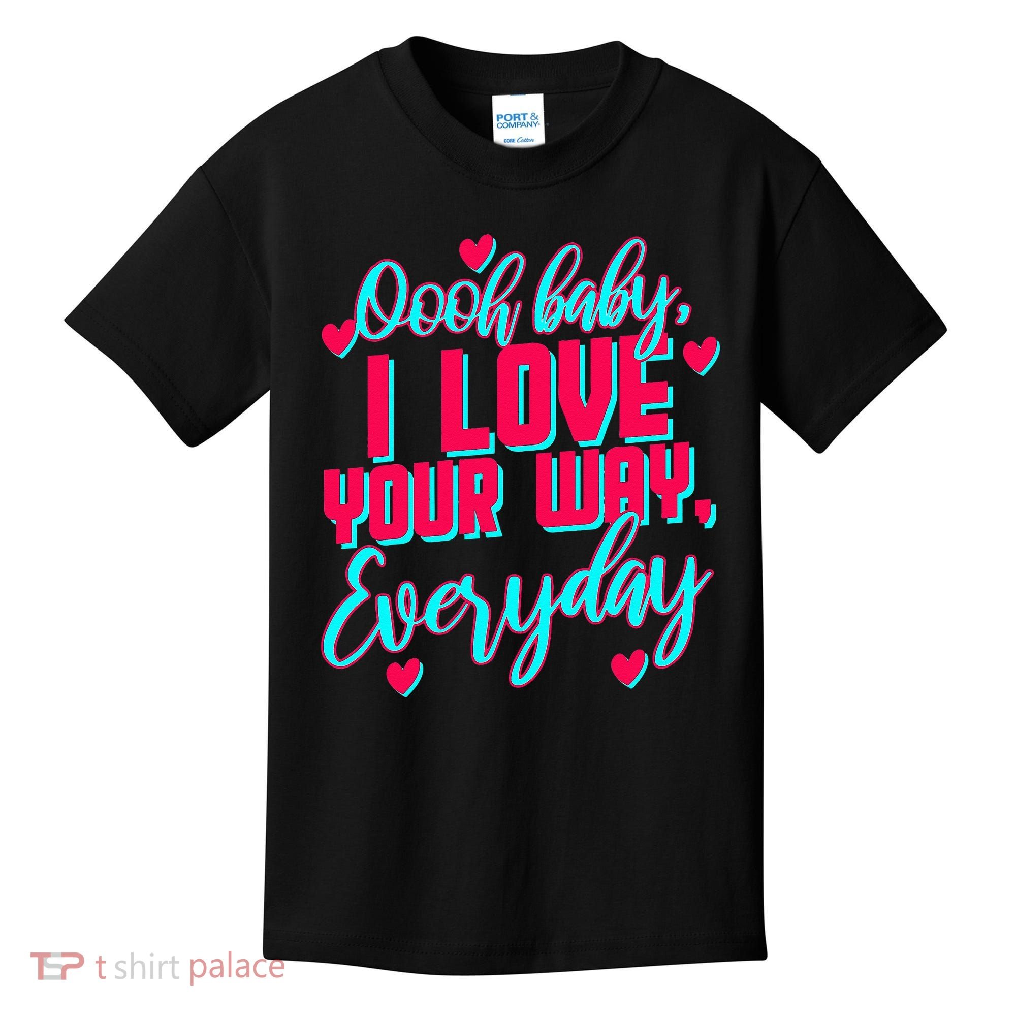 LyricLyfe BABY I LOVE YOUR WAY BY PETER FRAMPTON Kids T-Shirt