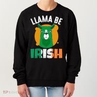 Llama Be Irish Gift, St Patrick's Day Women's Sweatshirt thumb 0