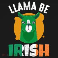 Llama Be Irish Gift, St Patrick's Day Apron thumb 3